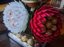 Kwiat z Ferrero Rocher, na każdą okazję i bez okazji , kolorystyka dow