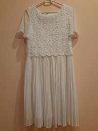 Biała elegancka sukienka COOL CLUB 170