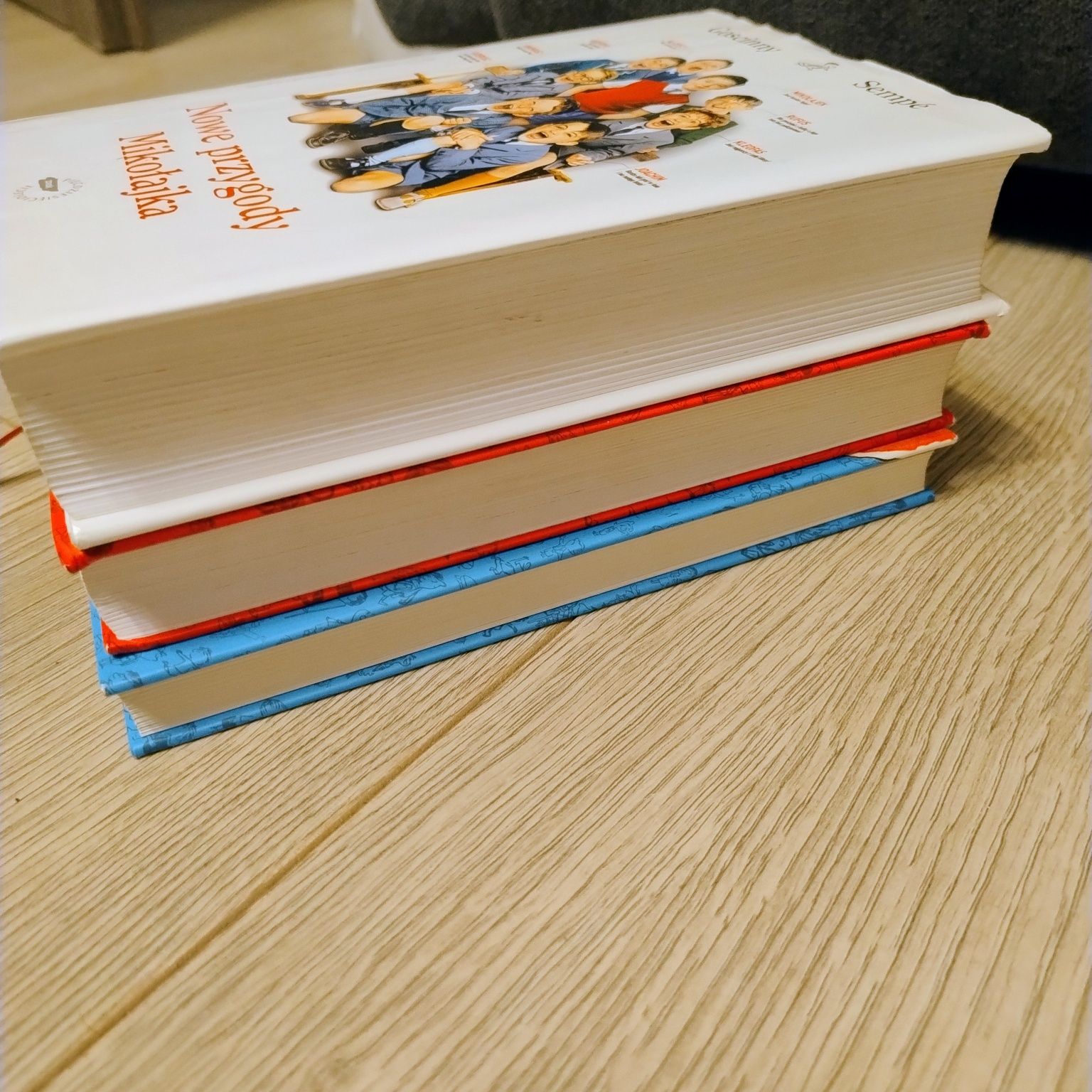 Zestaw 3 grubych książek z serii Mikołajek. Sempe Goscinny