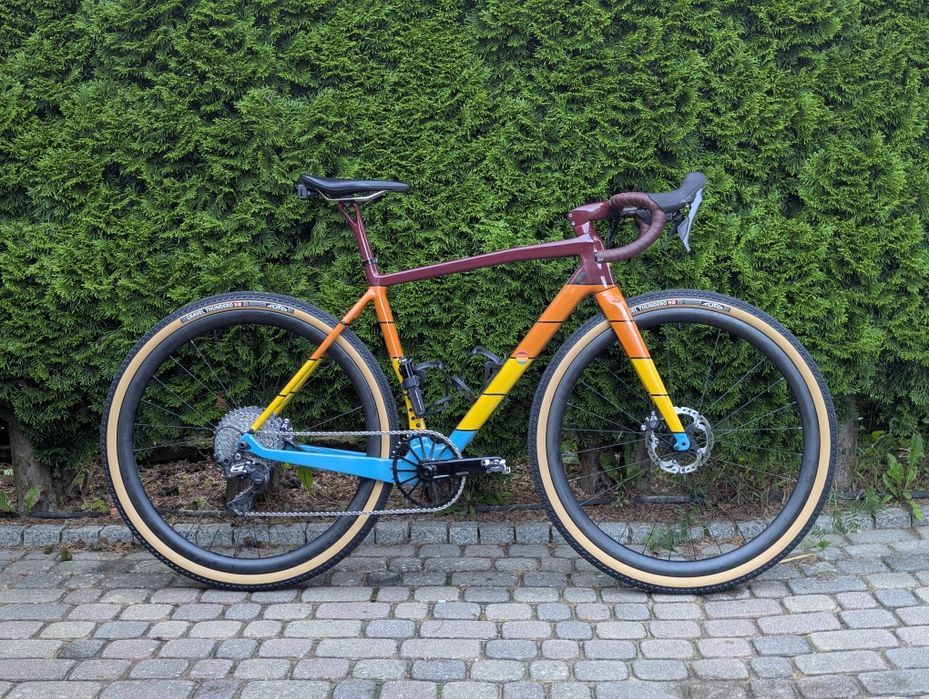 Rama frameset gravel carbon Romet Nyk 52 kierownica zintegrowana