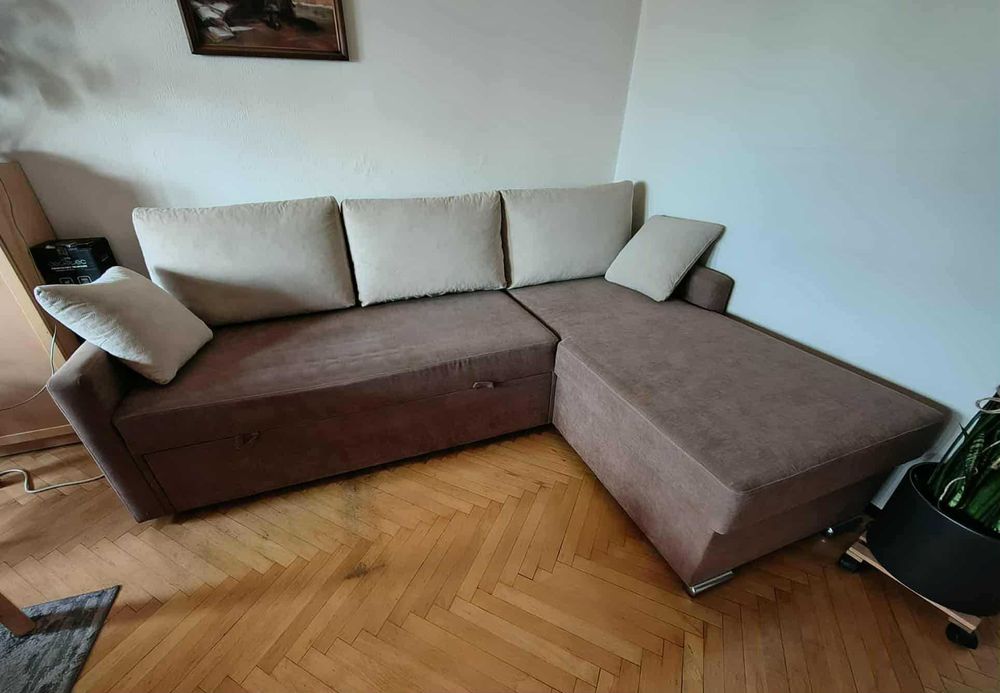 Narożnik z funkcją spania