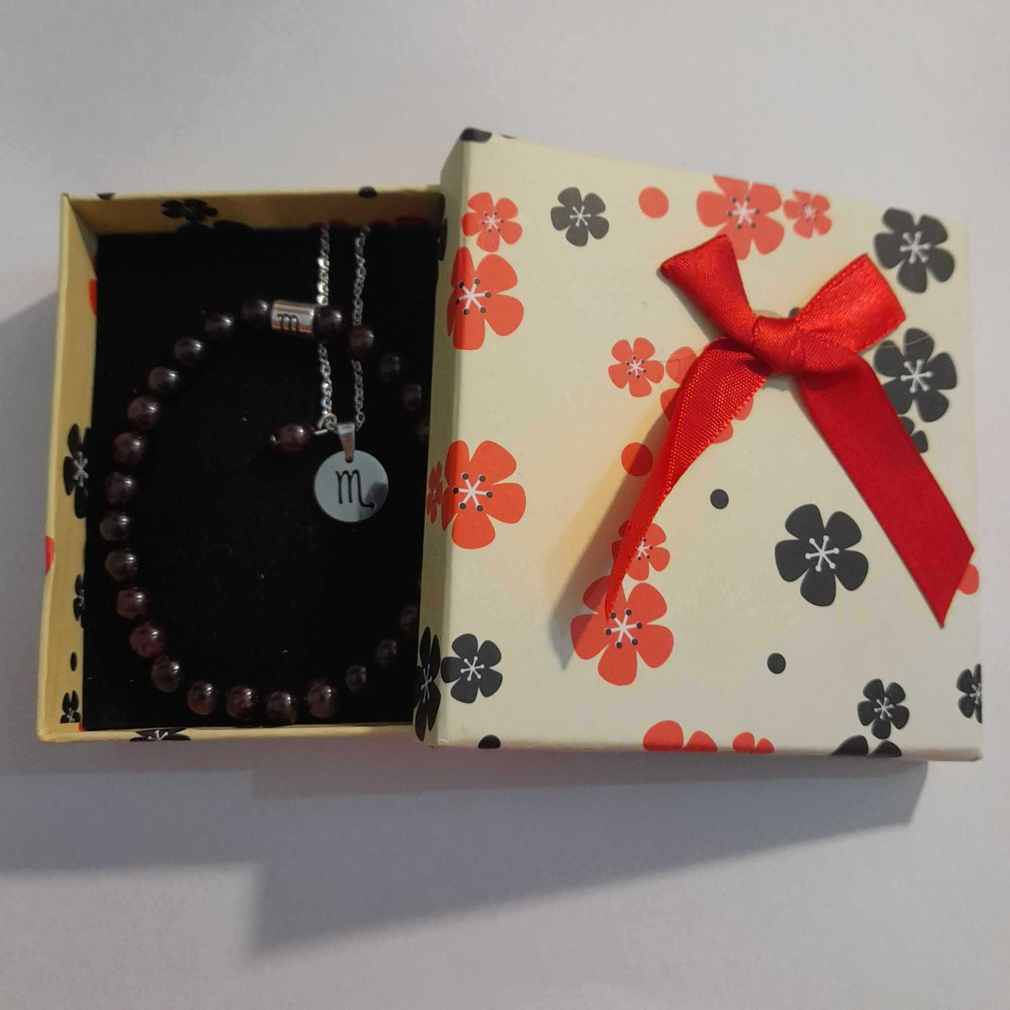Conjunto de signos (pulseira e colar aço inoxidável)