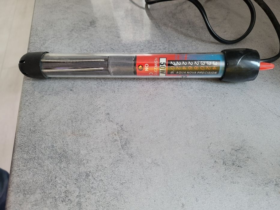 Grzałka z termostatem 50W(prawie nowa), i bez zwykłe..