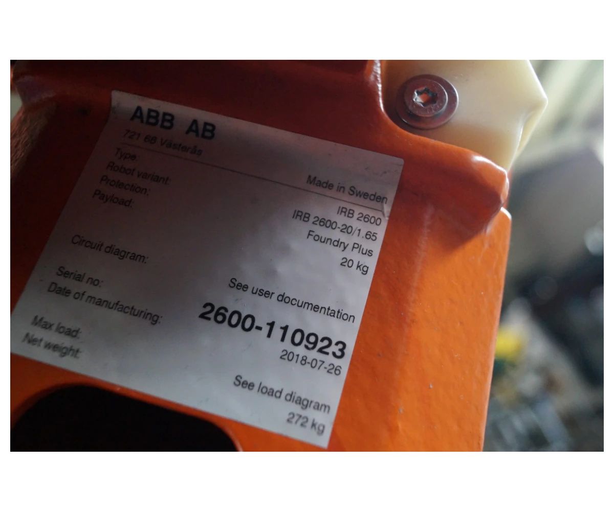 Robot Przemysłowy Abb Irb 2600 (2018)