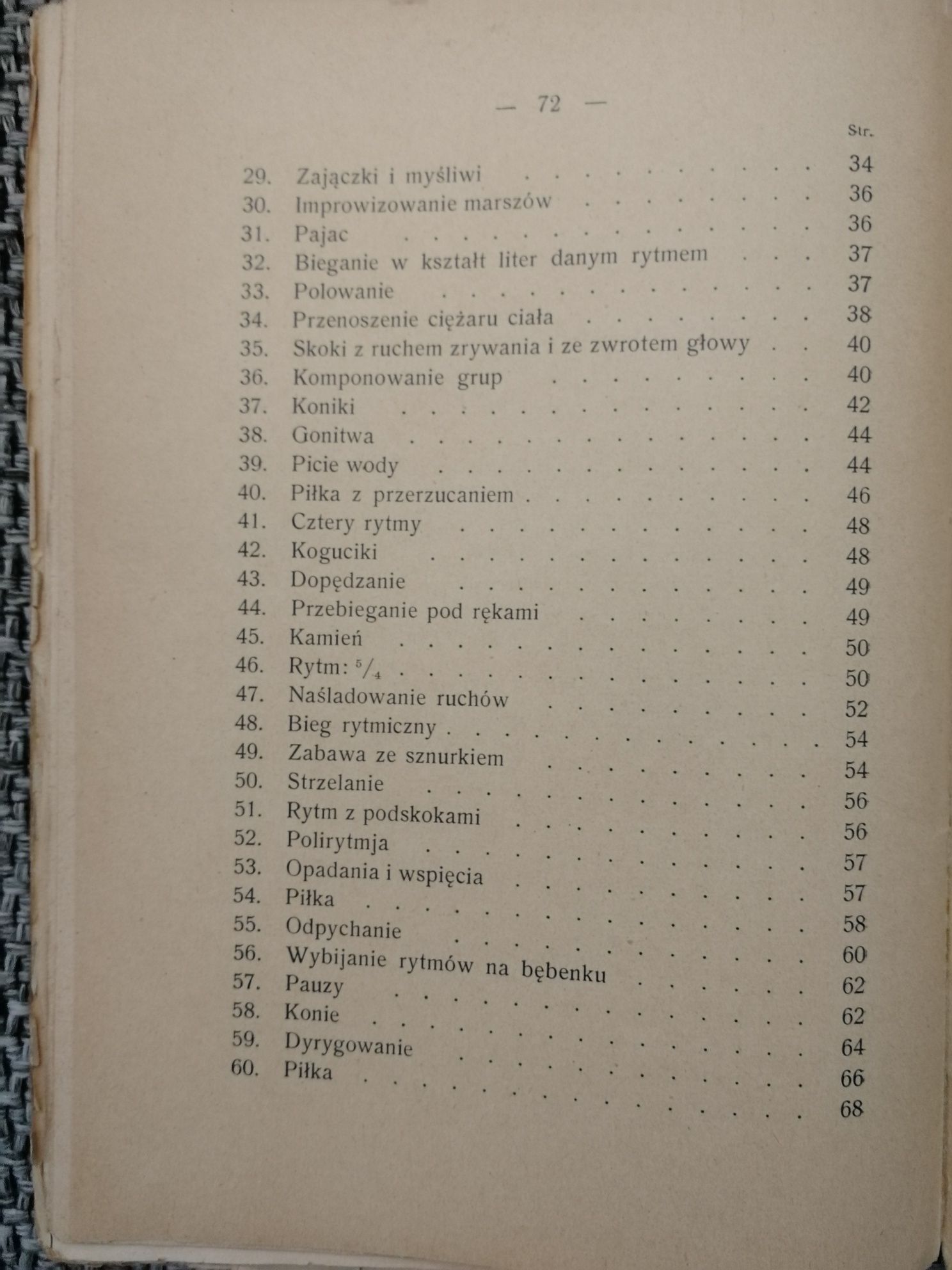 Zabawy rytmiczne bez muzyki 1929 r. opis 60 zabaw dla dzieci Tańska Ma