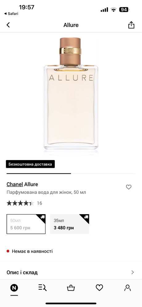 Chanel Allure парфуми