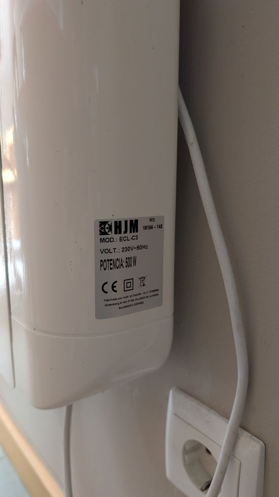 Radiador Elétrico Parede HJM ECL-C6 ECL-C3