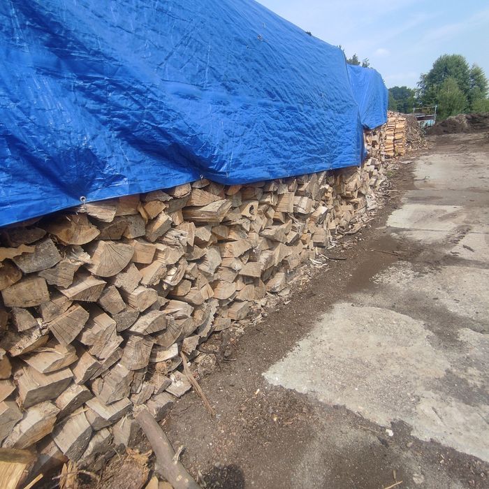 Drewno kominkowe, opałowe, topola, osika, suche, sezonowane 2 lata, do