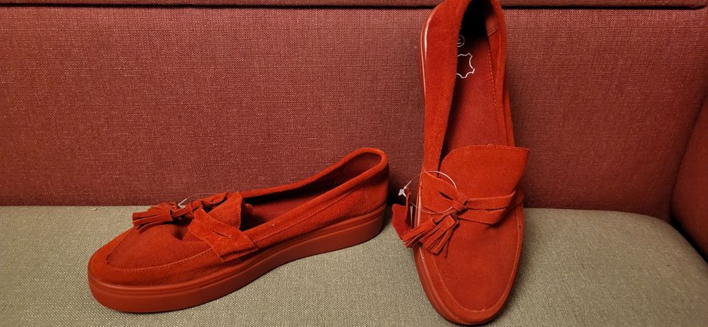 Шкіряні мокасини 41р