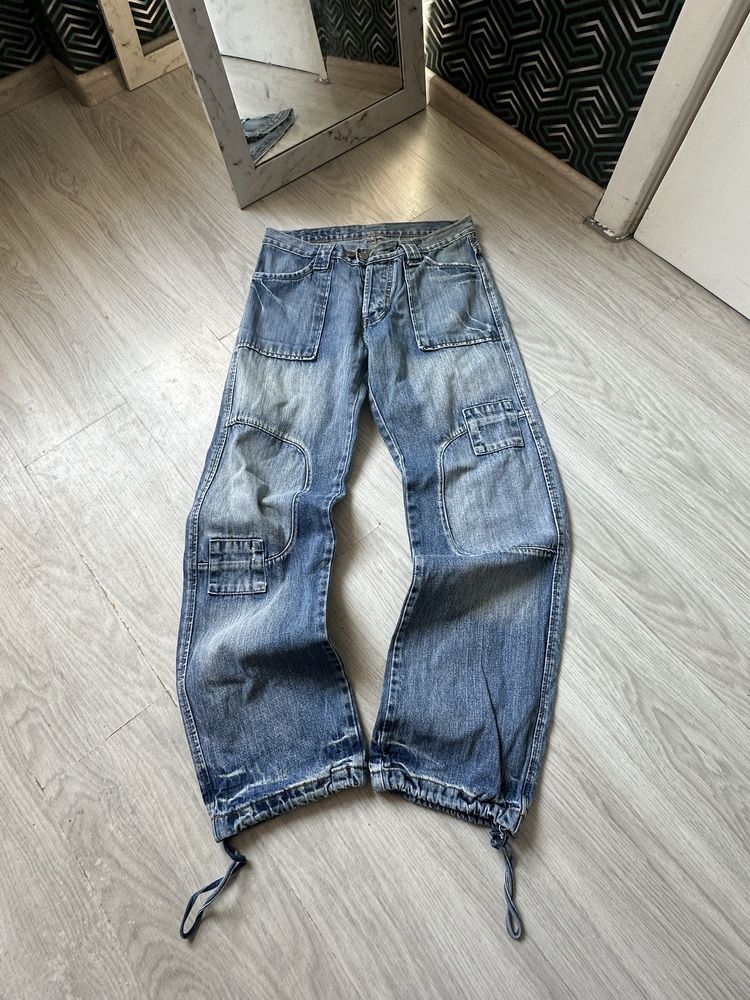 Мужские широкие джинсы Japanese Style Washed Balenciaga Style