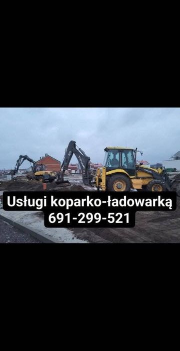 Usługi koparko-ładowarką