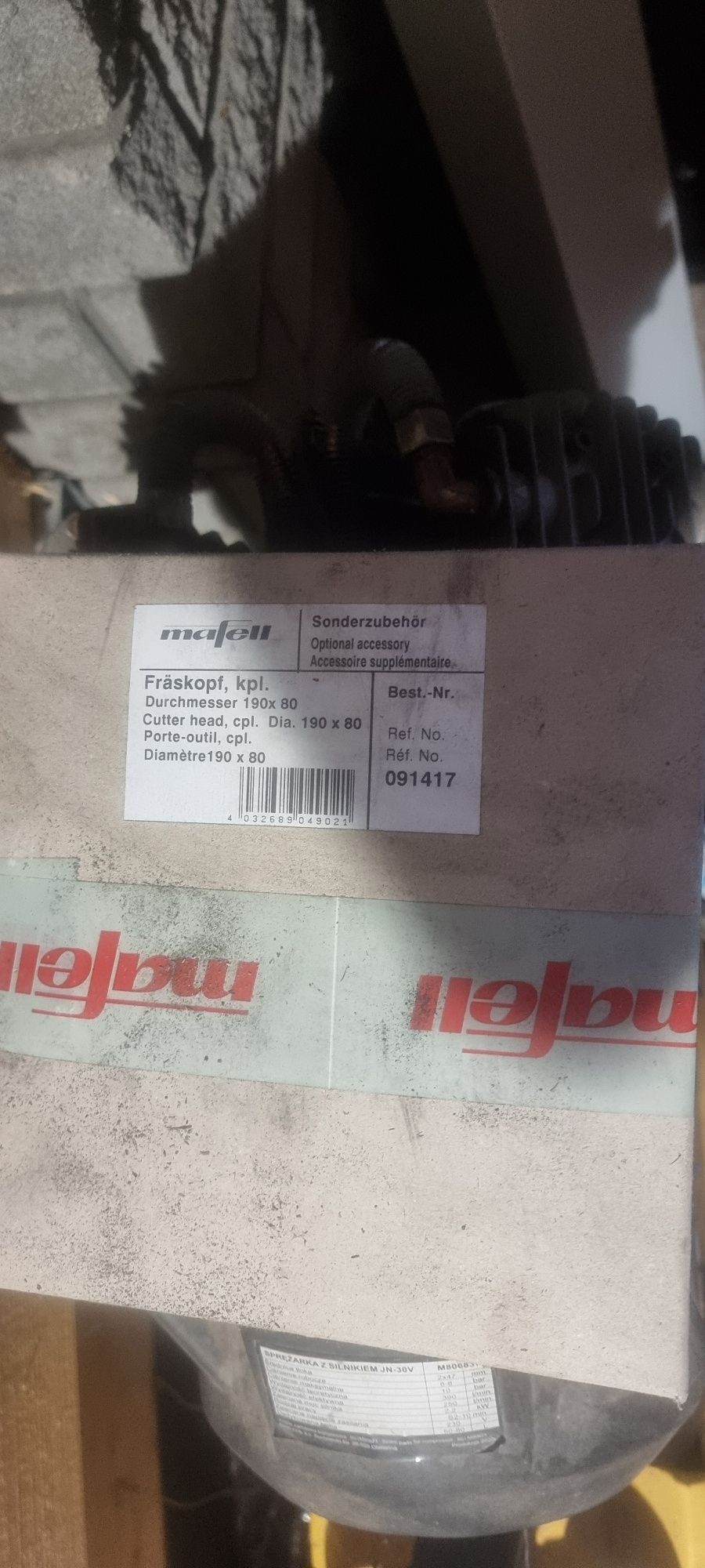 Mafell Głowica do wręgowania 190x80 mm do frezarki ciesielskiej zk 115