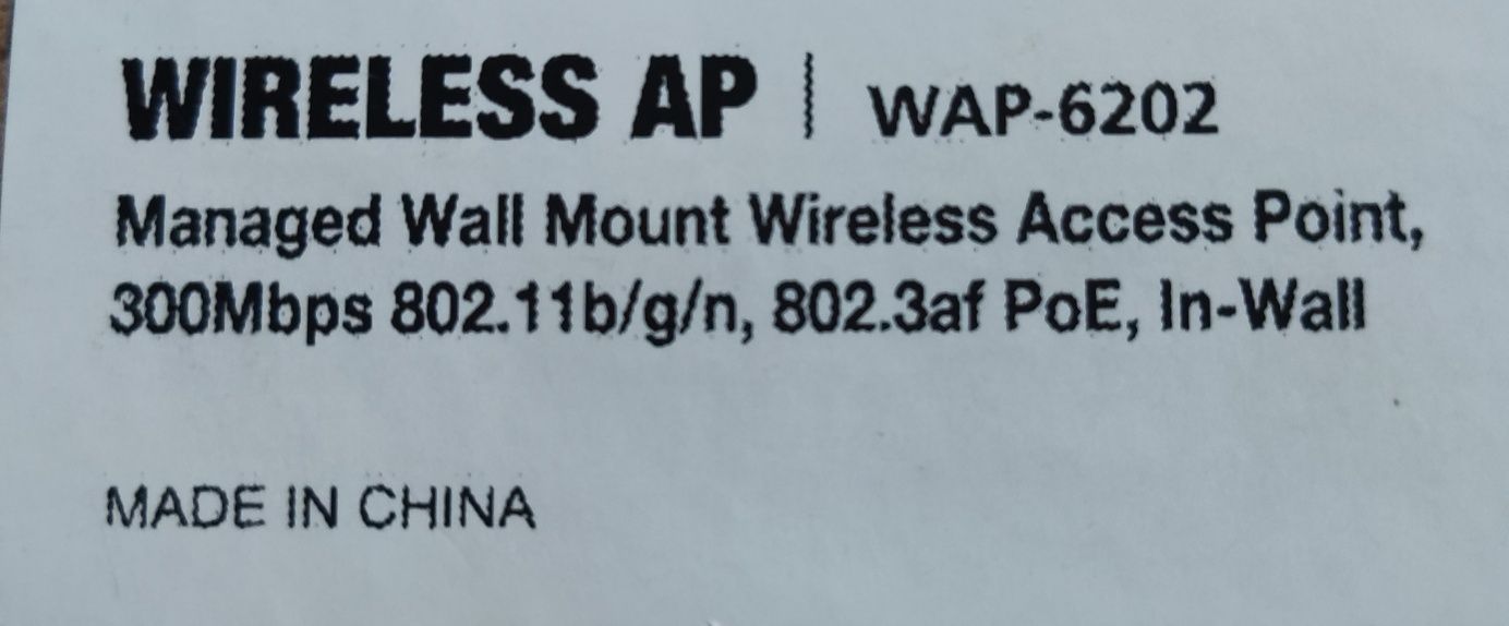 Ap wireless wap-6202 level 1  em formato tomada