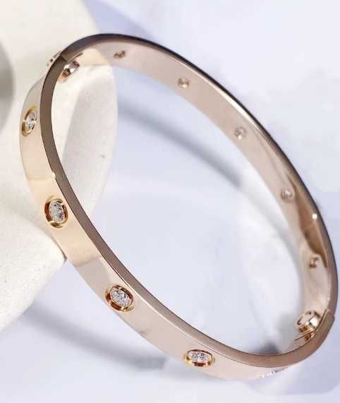 CARTIER LOVE series ten diamond bracelet narrow* 17cm