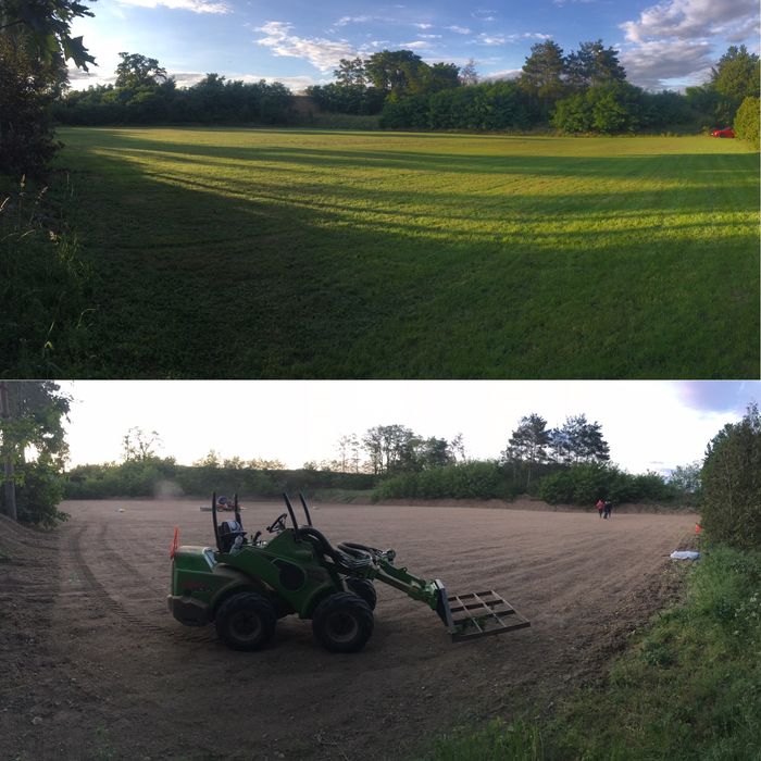 Glebobgryzarka separacyjna niwelacja terenu utwardzanie dróg podjazdów