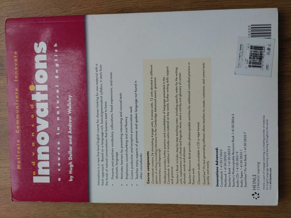 Podręcznik Do Języka Angielskiego| Innovations Advanced