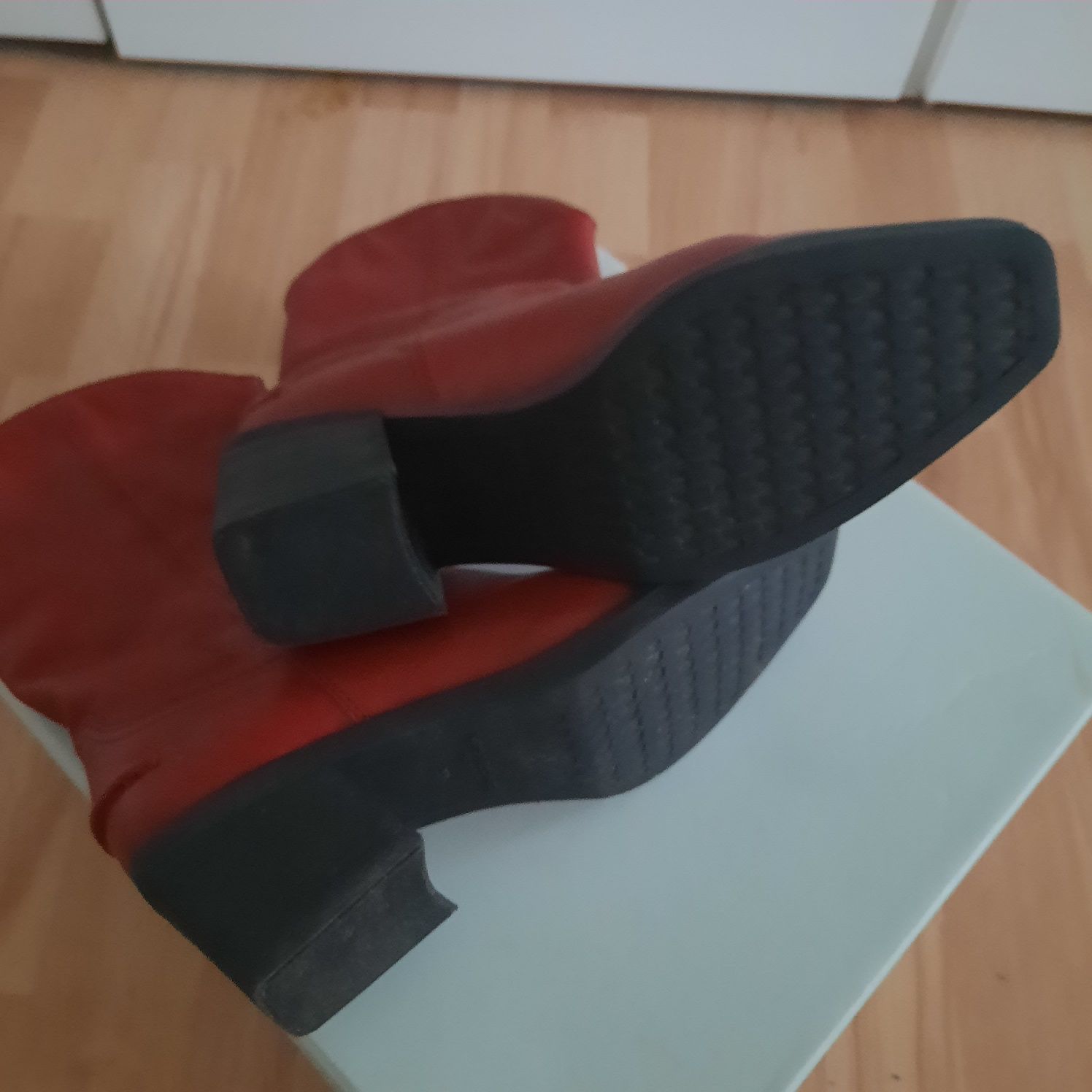 Kowbojki damskie czerwone roz 37