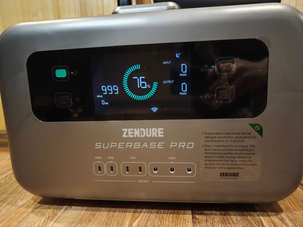 Zendure superbase pro 1500 зарядная станция