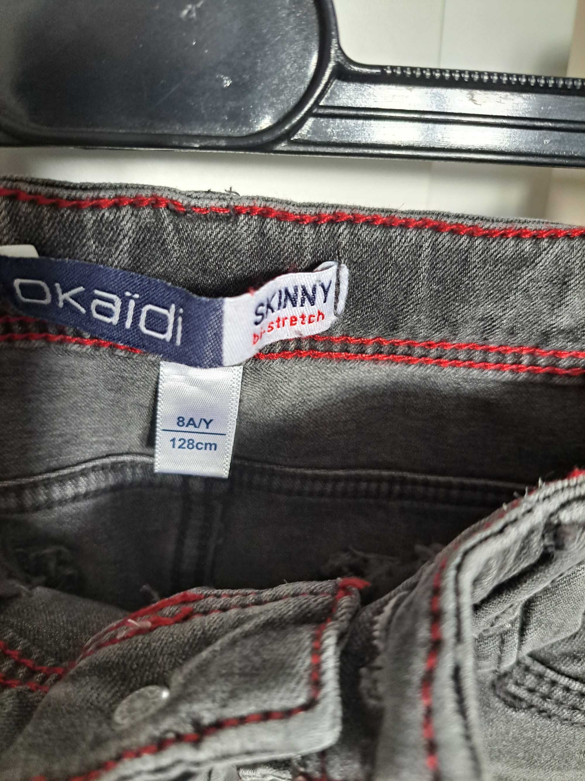 Spodnie jeans SKINNY OKAIDI rozm. 128 cm