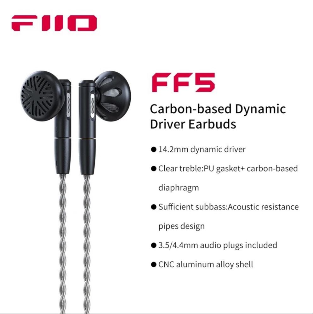 Легендарні навушники FIIO FF5