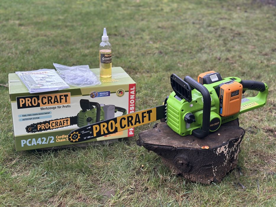 Акумуляторна ланцюгова пила PROCRAFT PCA42/2 (без акб)