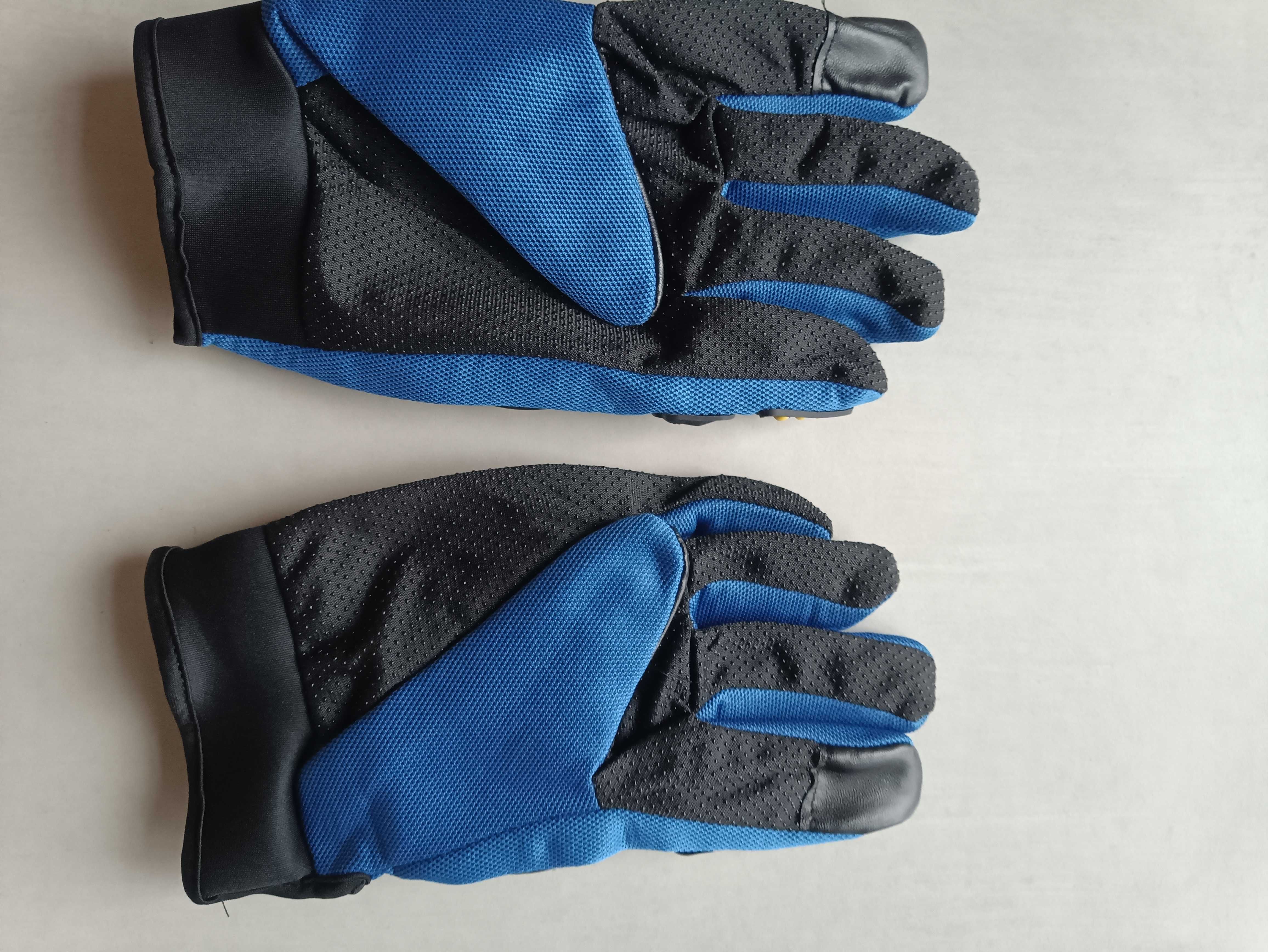 NOWE Rękawiczki na motor niebieskie