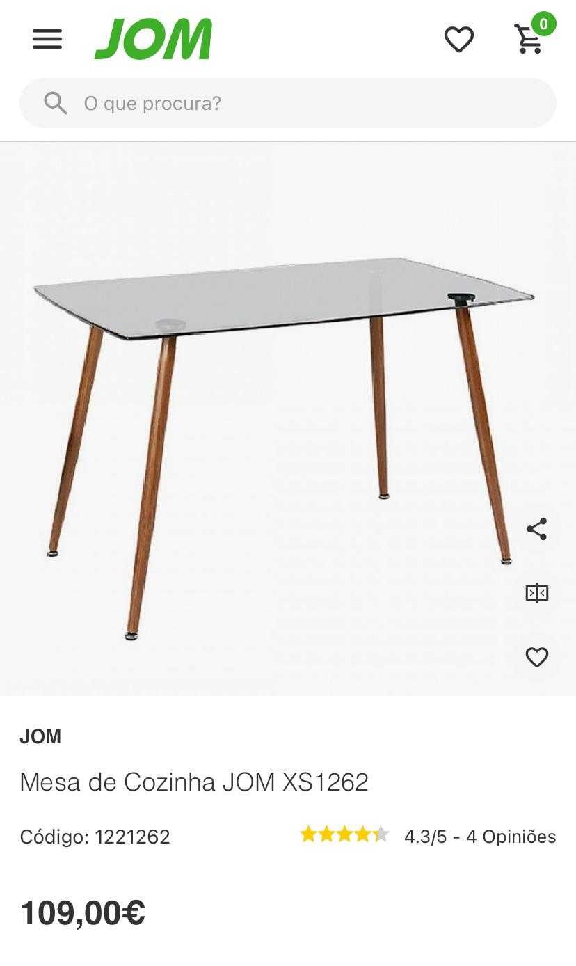 Mesa de refeição/apoio