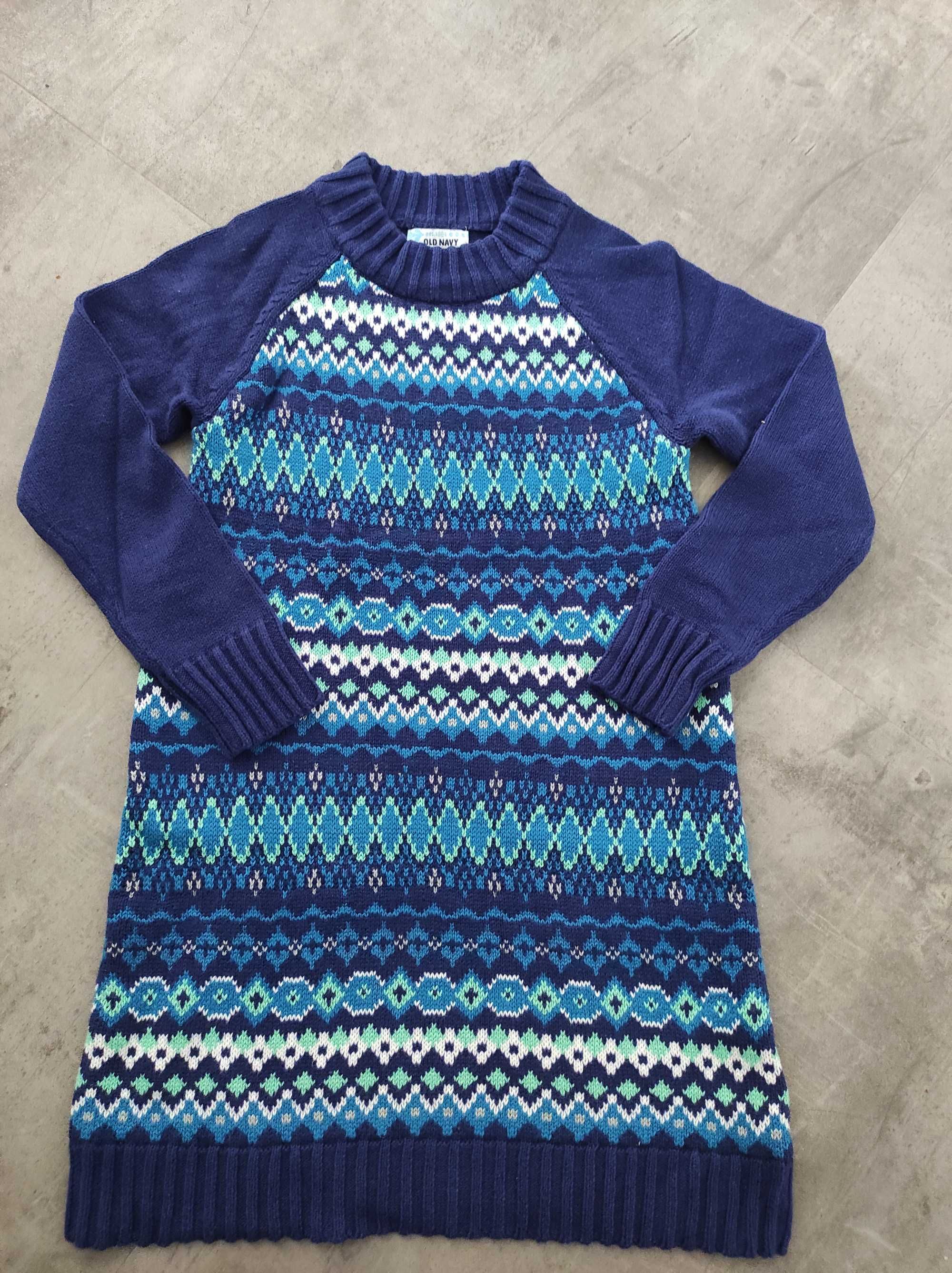 Sukienka z dzianiny dla dziewczynki 6-7lat, old navy