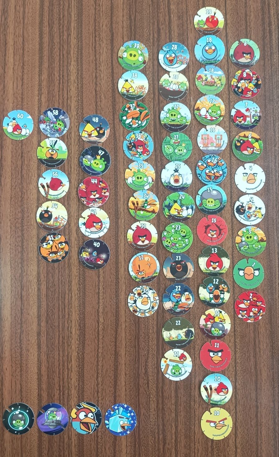 Tazos "Angry birds"