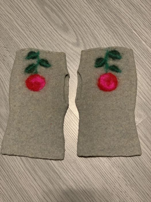 Митенки валяные , натуральная шерсть