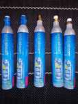 Zestaw 5ciu niebieskich butli CO2 SodaStream