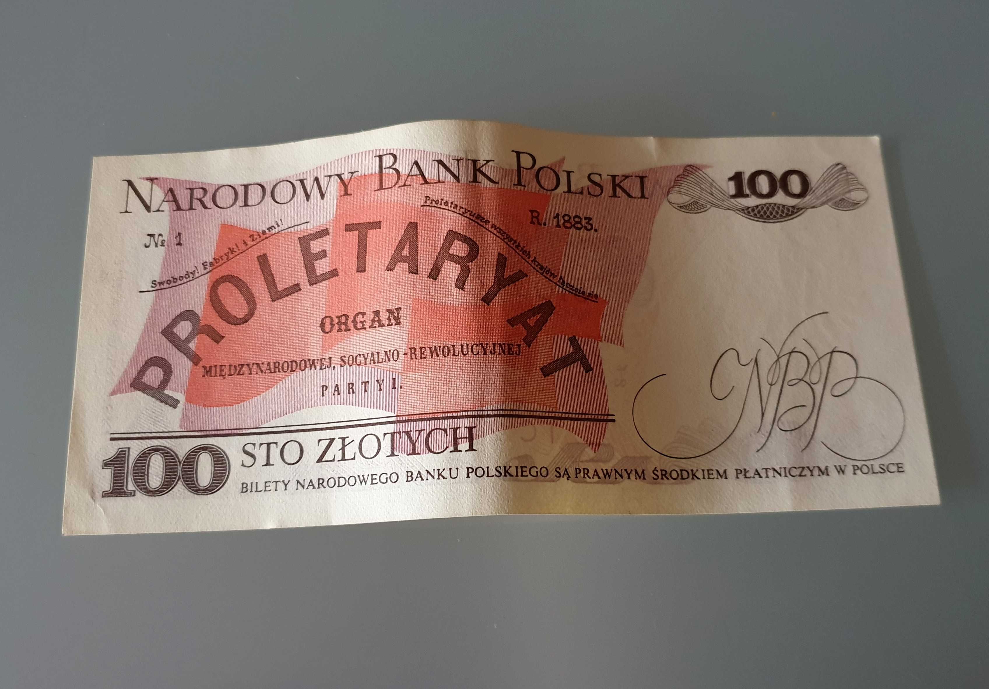 Banknot PRL 100 złotych / Waryński - 1988 rok (seria TC)