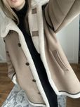 Kożuszek viral Zara dłuższy płaszcz