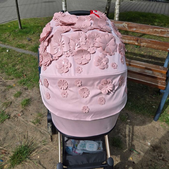 Gondola cybex simple flowers rozowy