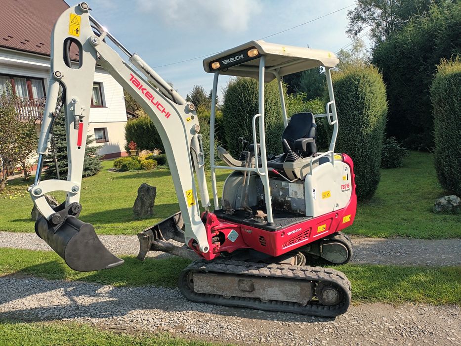 Takeuchi TB216 Minikoparka 1,8T 2015r Rozsuwane Podwozie. Cena Brutto!