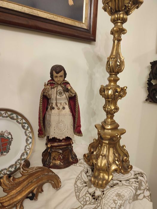 Menino Jesus vestido. Lindíssima peça de arte sacra