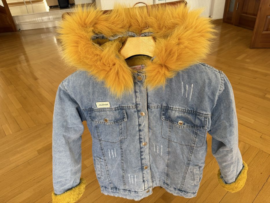 Куртка з хутром 160-170 зріст