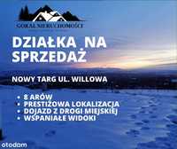 Widokowa działka budowlana Nowy Targ ul. Willowa