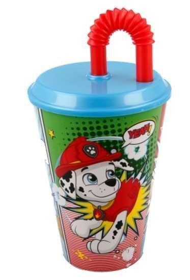 Psi Patrol Zamykany Kubek ze słomką 430 ml Paw