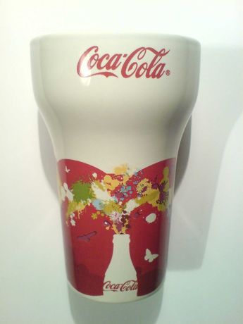 Коллекционный стакан кружка кока-кола. Керамика. Бокал Coca-Cola