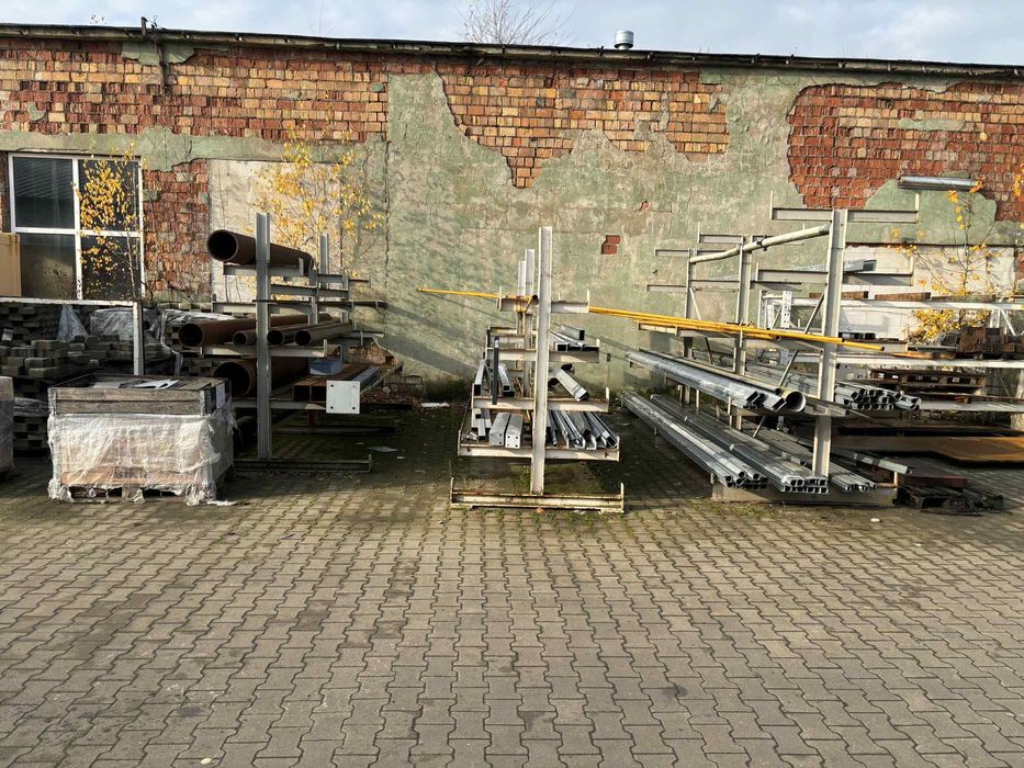 Regały zewnętrzne magazynowe do przechowywania na długie elementy