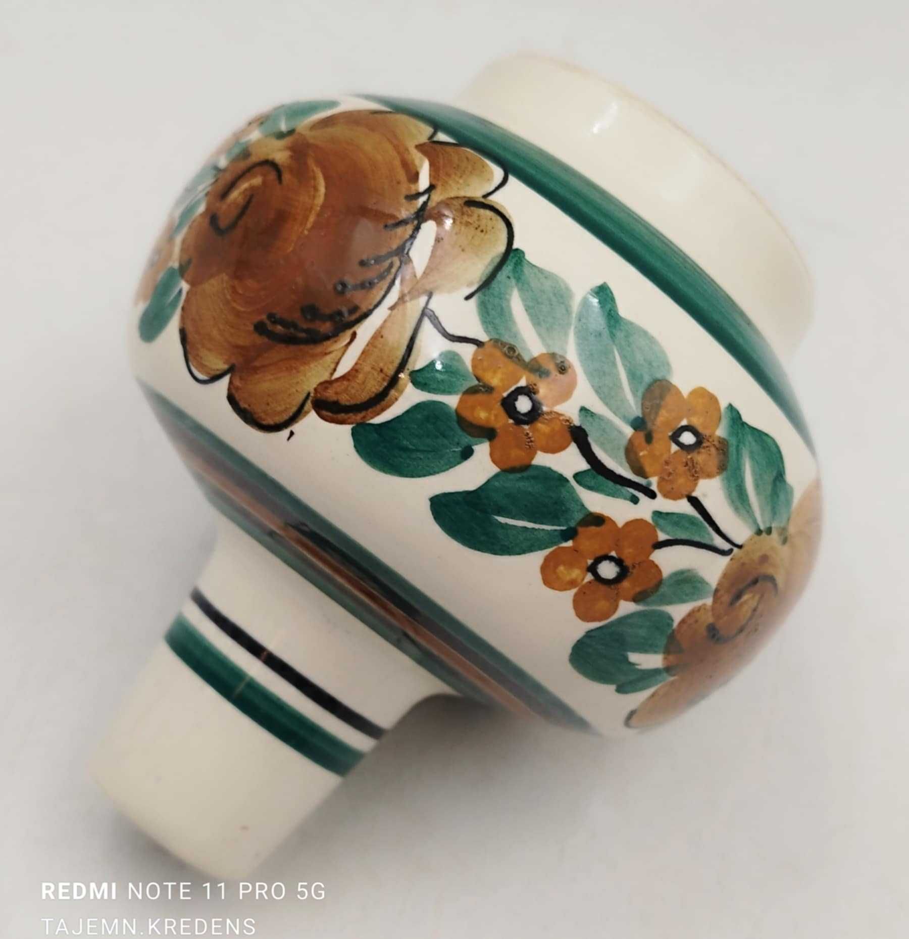 Wazon Fajans Włocławek wzór 1119 vintage retro prl