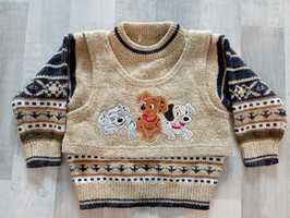 Nowy gruby sweterek dla chłopca