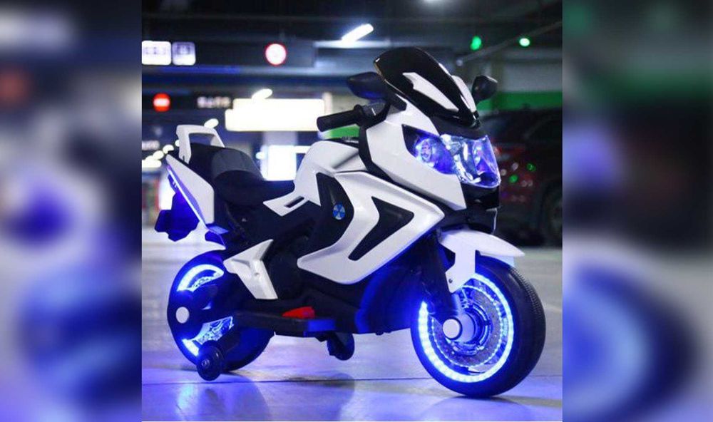 Дитячий електромотоцикл SPOKO SP-1600 білий детский электромотоцикл