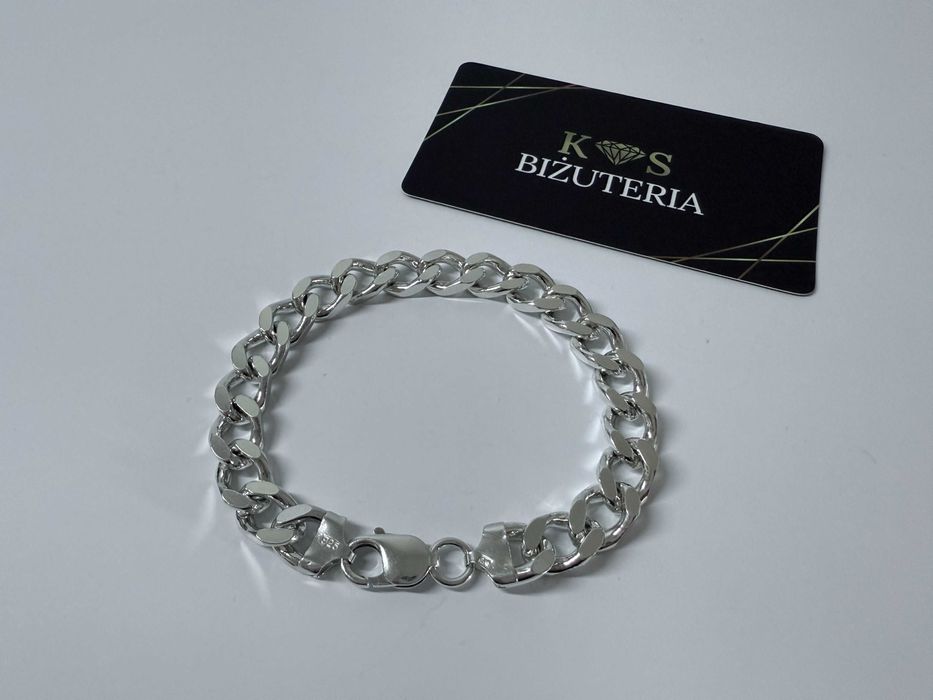 Srebrna Bransoletka splot Pancerka 21,5 CM 41 GRAM ! PR. 925 Okazja !
