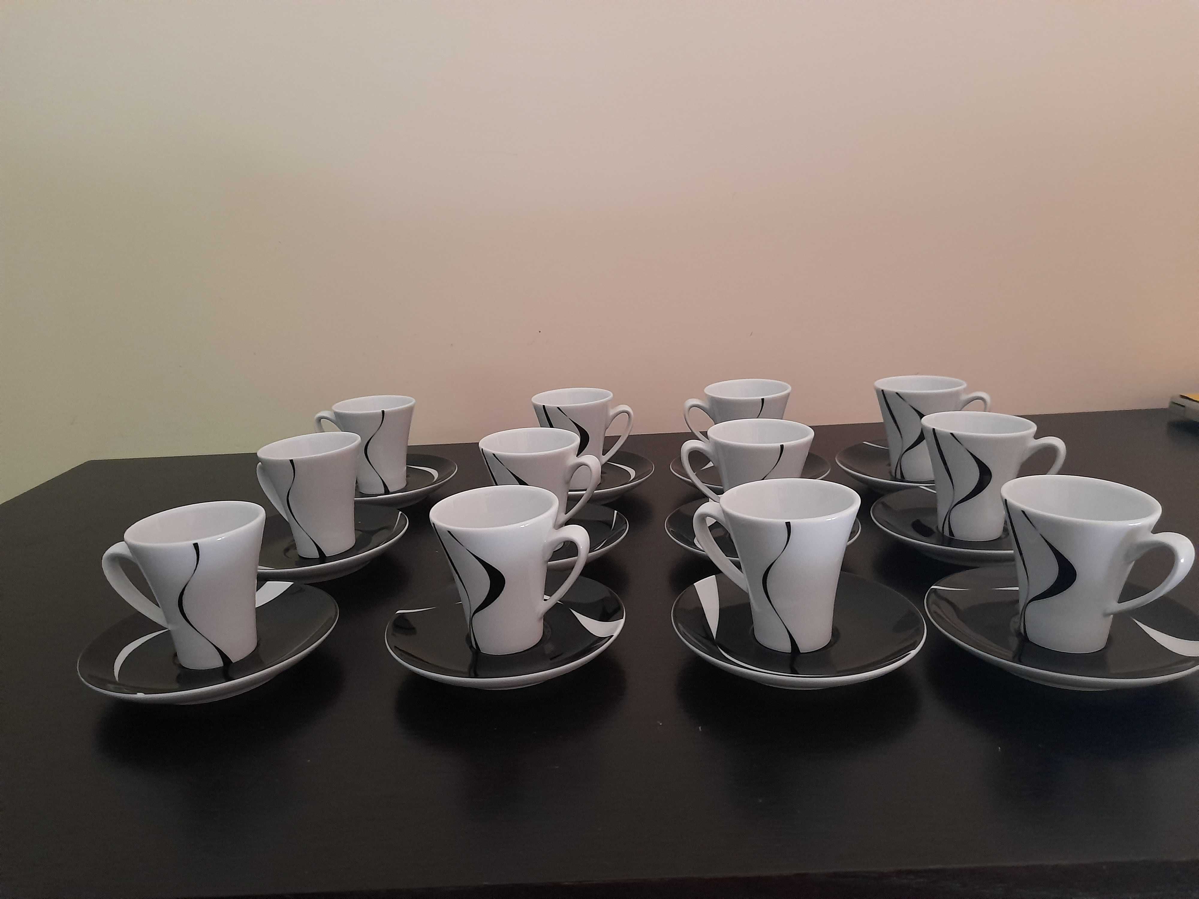 Chávena de café e pires Jazz SPAL 12 chavenas