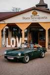 samochód do ślubu, piękny kabriolet, retro samochód- Triumph