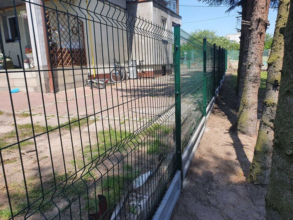 PRODUCENT Ogrodzenie panelowe 3D 2D h- 153cm Panel, Podmurówka