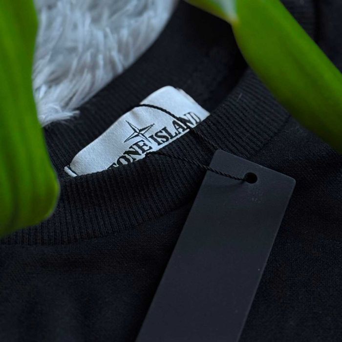 Стон Айленд Свитшот - Кофта Черная Stone Island - Зипка Стоник