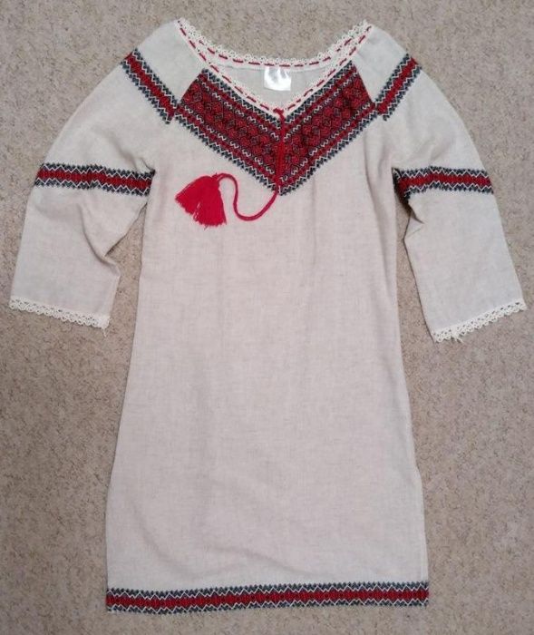 Вышитое платье вышиванка для девочки на рост 155-160 УкрГламур